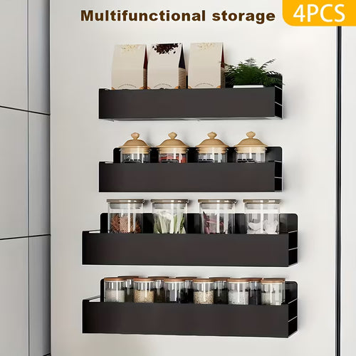 Magnetic Refrigerator Storage Rack – Wall-Mounted Kitchen Organizer