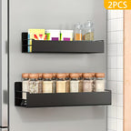 Magnetic Refrigerator Storage Rack – Wall-Mounted Kitchen Organizer